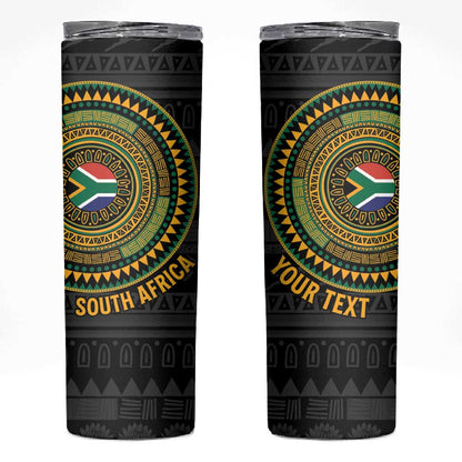 Personalised South Africa African Tribal Pattern Skinny Tumbler Chest Arm Tattoo