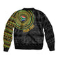Personalised South Africa African Tribal Pattern Sleeve Zip Bomber Jacket Chest Arm Tattoo