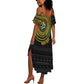Personalised South Africa African Tribal Pattern Summer Maxi Dress Chest Arm Tattoo