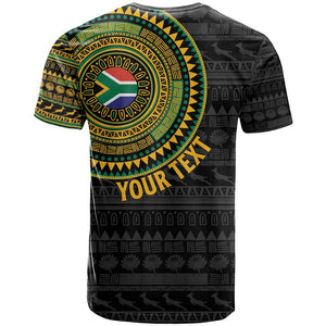 Personalised South Africa African Tribal Pattern T shirt Chest Arm Tattoo