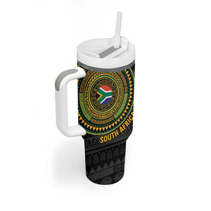 Personalised South Africa African Tribal Pattern Tumbler With Handle Chest Arm Tattoo