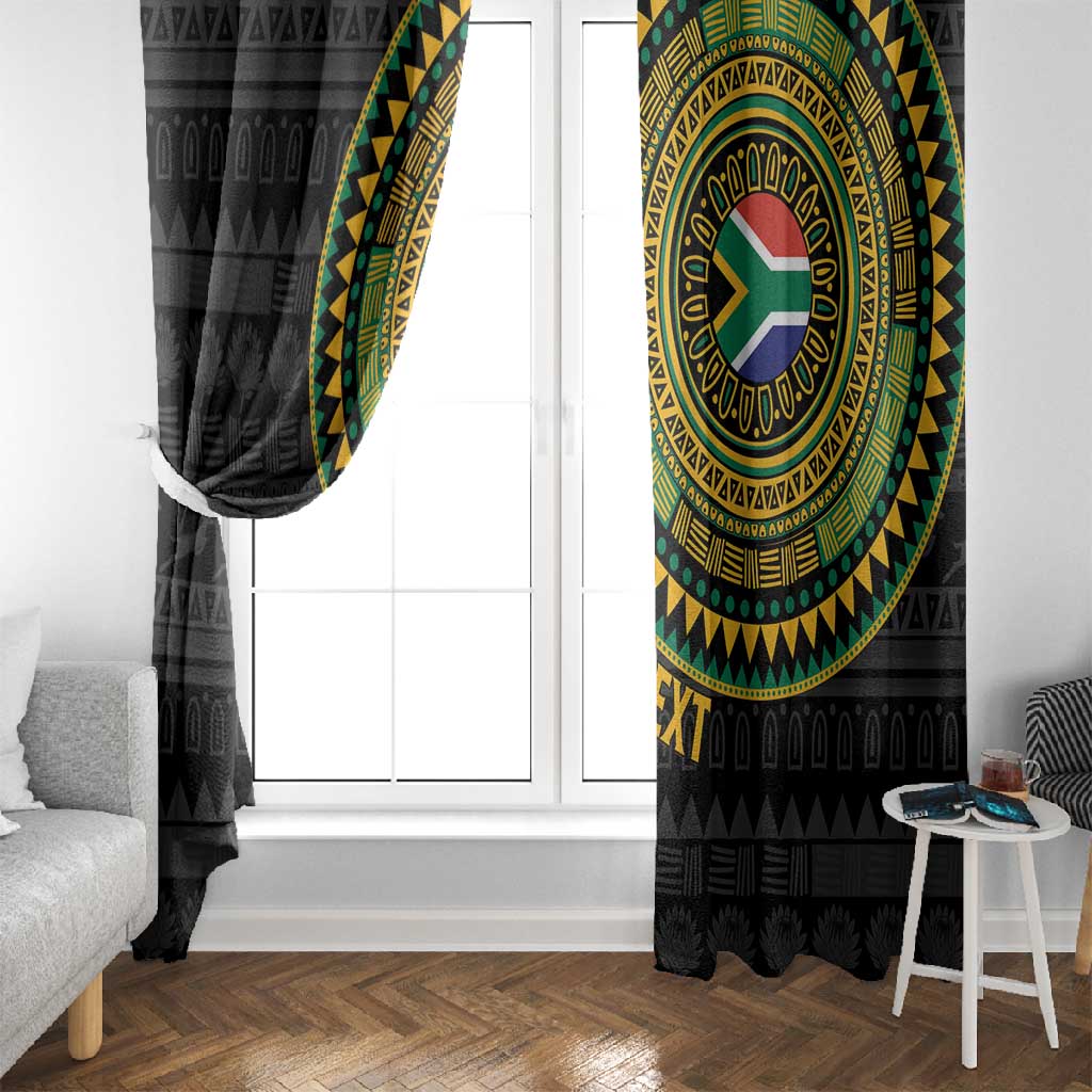 Personalised South Africa African Tribal Pattern Window Curtain Chest Arm Tattoo