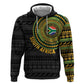 Personalised South Africa African Tribal Pattern Zip Hoodie Chest Arm Tattoo