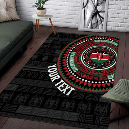 Personalised Kenya African Tribal Pattern Area Rug Chest Arm Tattoo