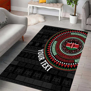 Personalised Kenya African Tribal Pattern Area Rug Chest Arm Tattoo