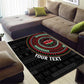Personalised Kenya African Tribal Pattern Area Rug Chest Arm Tattoo