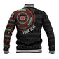 Personalised Kenya African Tribal Pattern Baseball Jacket Chest Arm Tattoo