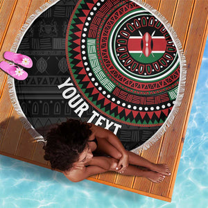 Personalised Kenya African Tribal Pattern Beach Blanket Chest Arm Tattoo