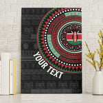 Personalised Kenya African Tribal Pattern Canvas Wall Art Chest Arm Tattoo
