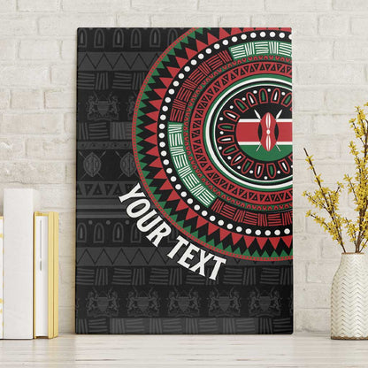 Personalised Kenya African Tribal Pattern Canvas Wall Art Chest Arm Tattoo