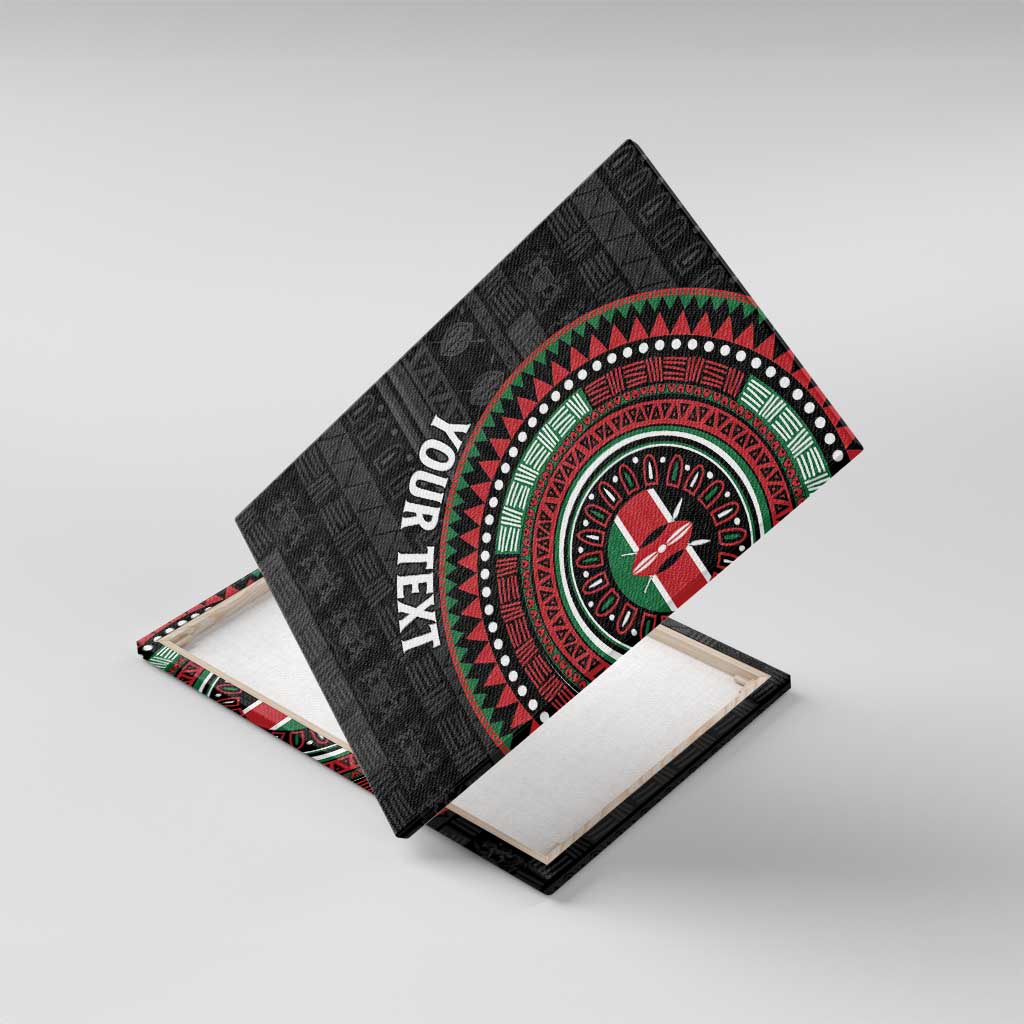 Personalised Kenya African Tribal Pattern Canvas Wall Art Chest Arm Tattoo