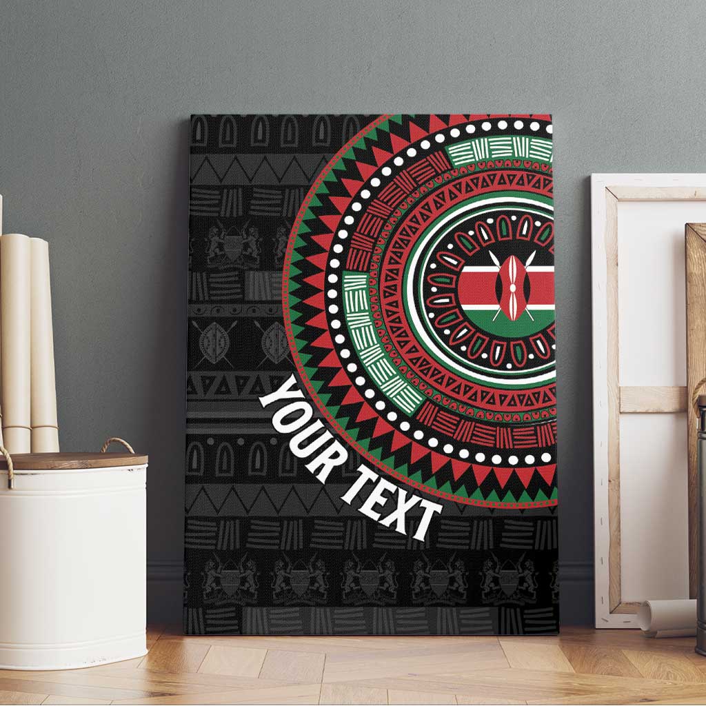 Personalised Kenya African Tribal Pattern Canvas Wall Art Chest Arm Tattoo