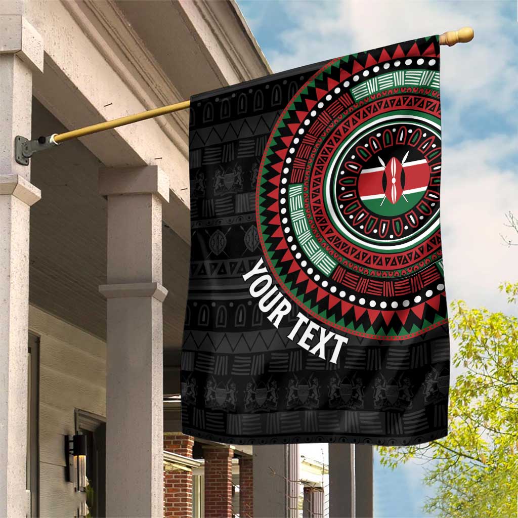 Personalised Kenya African Tribal Pattern Garden Flag Chest Arm Tattoo