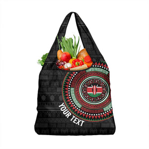 Personalised Kenya African Tribal Pattern Grocery Bag Chest Arm Tattoo