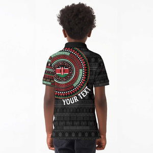 Personalised Kenya African Tribal Pattern Kid Polo Shirt Chest Arm Tattoo