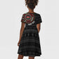 Personalised Kenya African Tribal Pattern Kid Short Sleeve Dress Chest Arm Tattoo