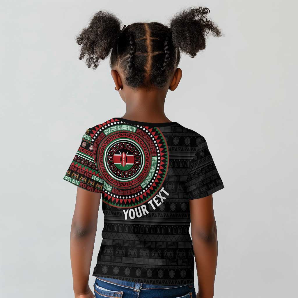 Personalised Kenya African Tribal Pattern Kid T shirt Chest Arm Tattoo