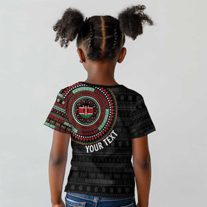 Personalised Kenya African Tribal Pattern Kid T shirt Chest Arm Tattoo