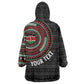 Personalised Kenya African Tribal Pattern Kid Wearable Blanket Hoodie Chest Arm Tattoo