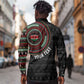 Personalised Kenya African Tribal Pattern Long Sleeve Button Shirt Chest Arm Tattoo