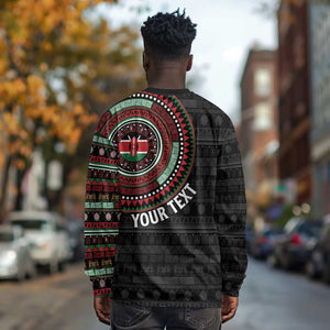 Personalised Kenya African Tribal Pattern Long Sleeve Shirt Chest Arm Tattoo