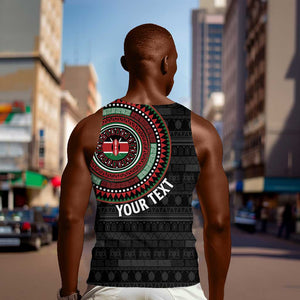 Personalised Kenya African Tribal Pattern Men Tank Top Chest Arm Tattoo