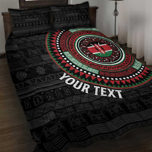 Personalised Kenya African Tribal Pattern Quilt Bed Set Chest Arm Tattoo