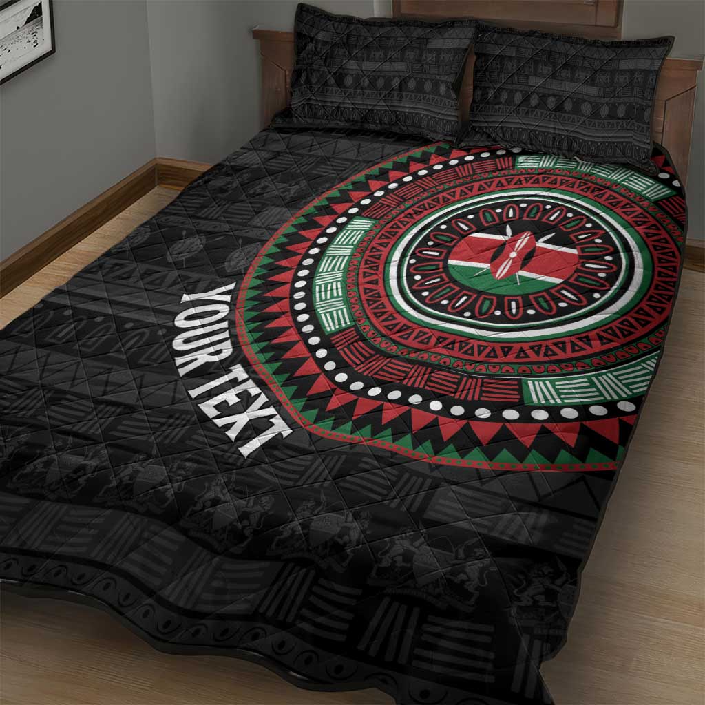 Personalised Kenya African Tribal Pattern Quilt Bed Set Chest Arm Tattoo