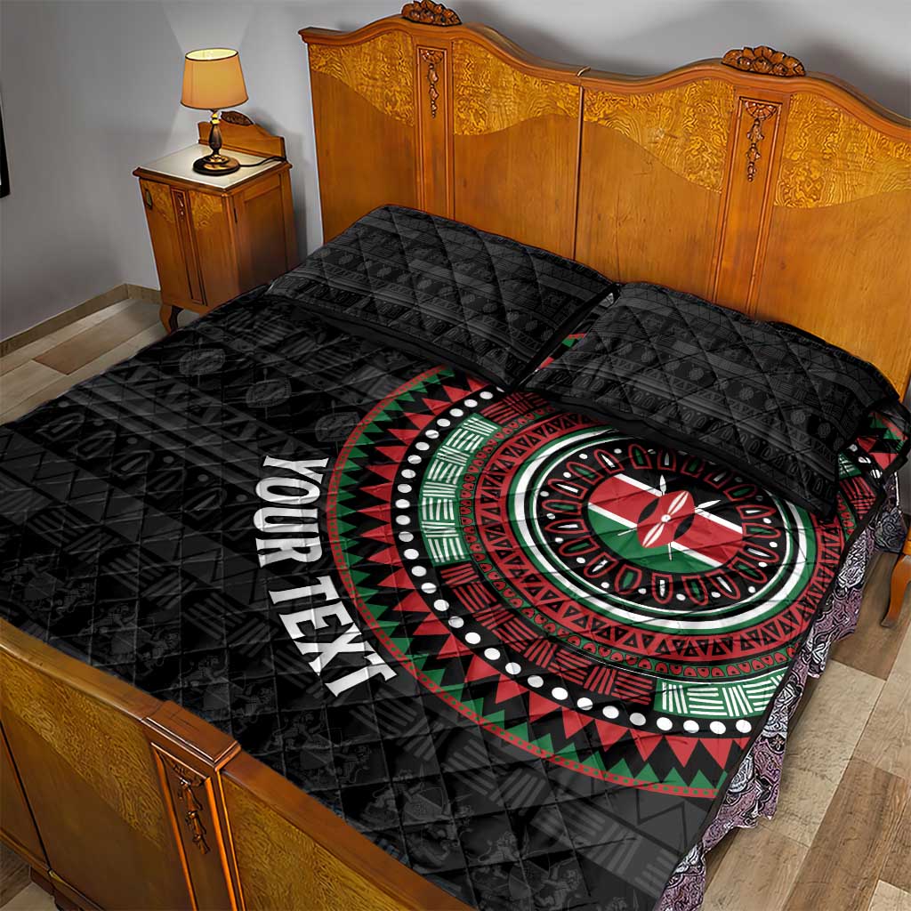 Personalised Kenya African Tribal Pattern Quilt Bed Set Chest Arm Tattoo