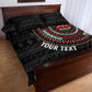 Personalised Kenya African Tribal Pattern Quilt Bed Set Chest Arm Tattoo
