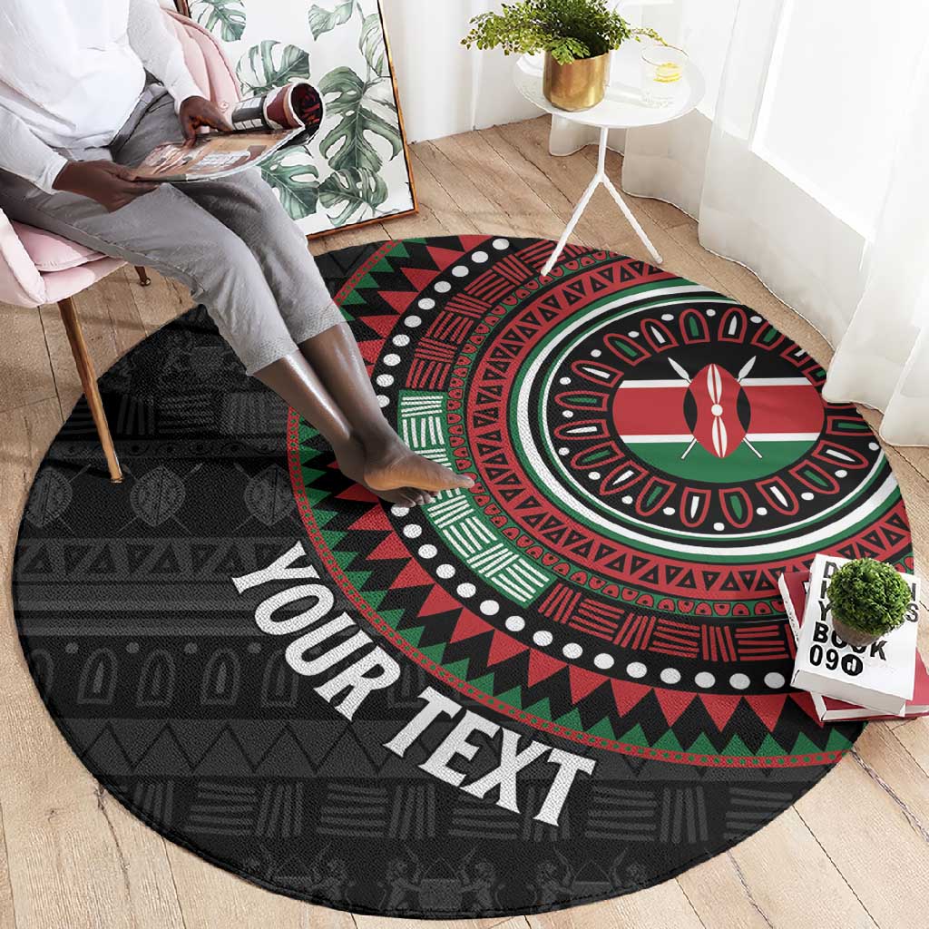 Personalised Kenya African Tribal Pattern Round Carpet Chest Arm Tattoo
