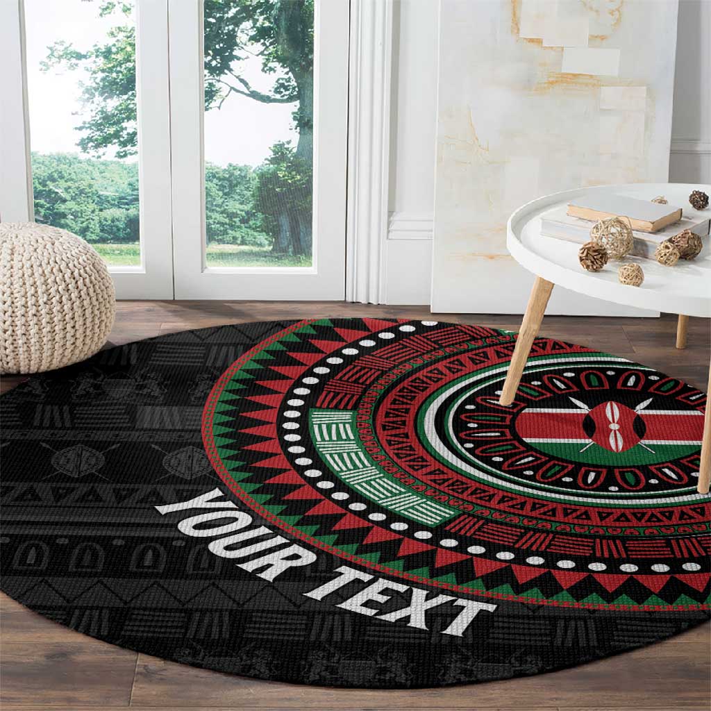 Personalised Kenya African Tribal Pattern Round Carpet Chest Arm Tattoo