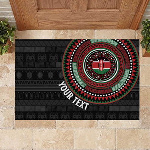 Personalised Kenya African Tribal Pattern Rubber Doormat Chest Arm Tattoo