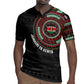 Personalised Kenya African Tribal Pattern Rugby Jersey Chest Arm Tattoo