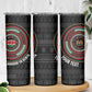 Personalised Kenya African Tribal Pattern Skinny Tumbler Chest Arm Tattoo