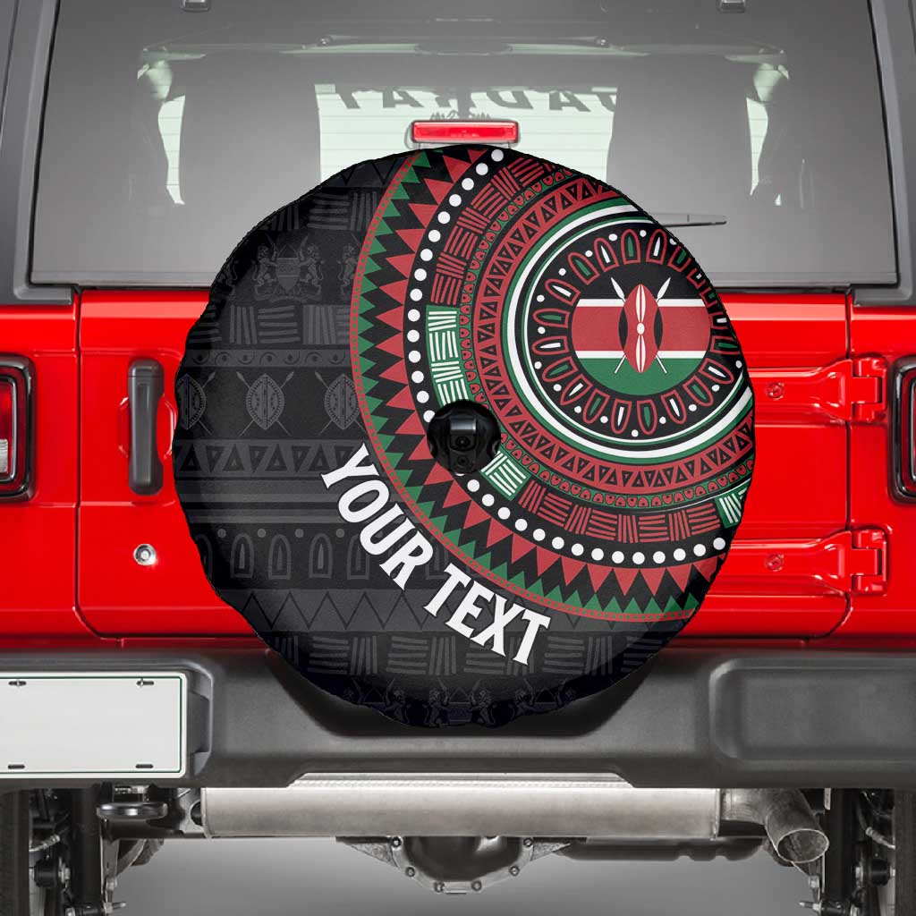 Personalised Kenya African Tribal Pattern Spare Tire Cover Chest Arm Tattoo