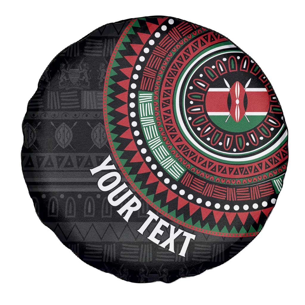 Personalised Kenya African Tribal Pattern Spare Tire Cover Chest Arm Tattoo