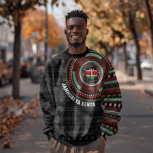 Personalised Kenya African Tribal Pattern Sweatshirt Chest Arm Tattoo
