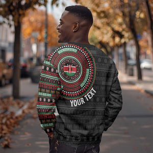 Personalised Kenya African Tribal Pattern Sweatshirt Chest Arm Tattoo