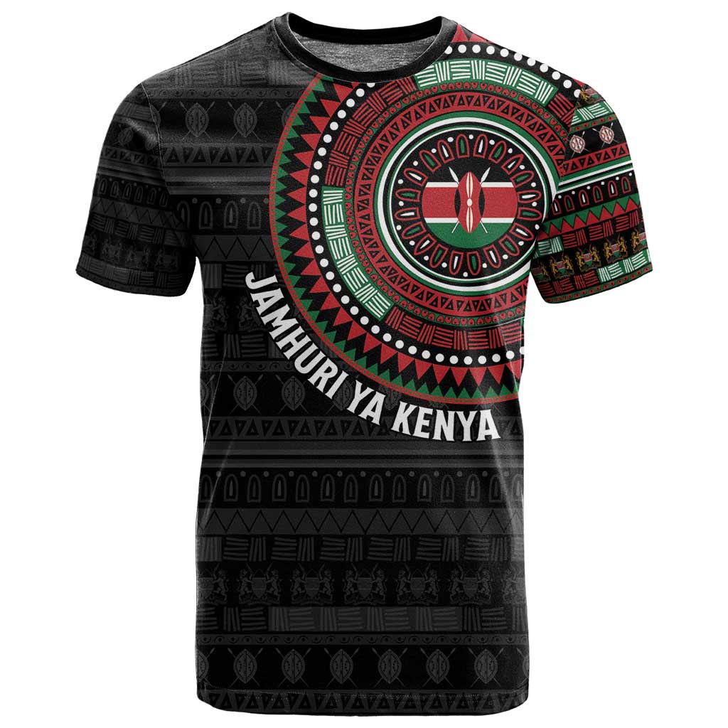 Personalised Kenya African Tribal Pattern T shirt Chest Arm Tattoo