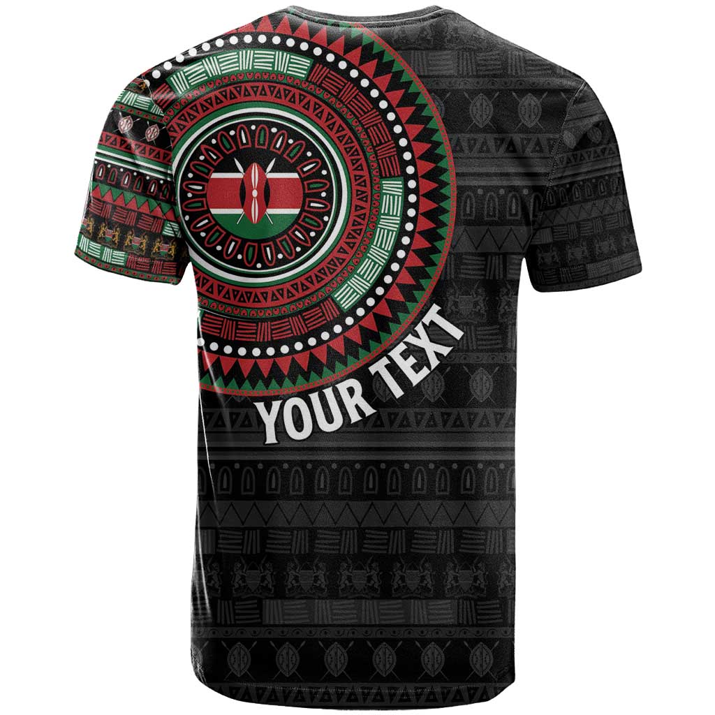 Personalised Kenya African Tribal Pattern T shirt Chest Arm Tattoo