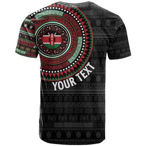 Personalised Kenya African Tribal Pattern T shirt Chest Arm Tattoo