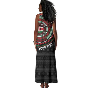 Personalised Kenya African Tribal Pattern Tank Maxi Dress Chest Arm Tattoo