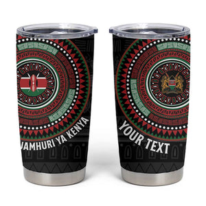 Personalised Kenya African Tribal Pattern Tumbler Cup Chest Arm Tattoo