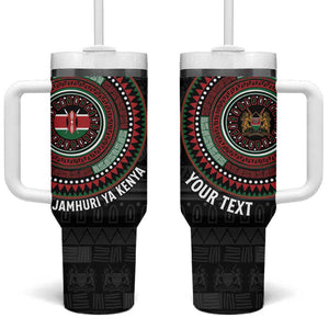 Personalised Kenya African Tribal Pattern Tumbler With Handle Chest Arm Tattoo