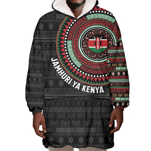Personalised Kenya African Tribal Pattern Wearable Blanket Hoodie Chest Arm Tattoo