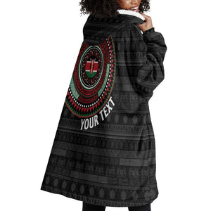 Personalised Kenya African Tribal Pattern Wearable Blanket Hoodie Chest Arm Tattoo