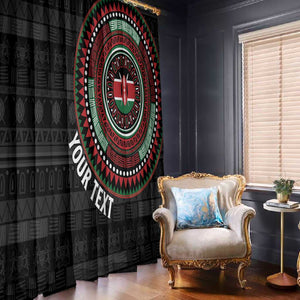 Personalised Kenya African Tribal Pattern Window Curtain Chest Arm Tattoo
