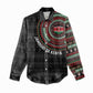 Personalised Kenya African Tribal Pattern Women Casual Shirt Chest Arm Tattoo