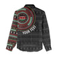 Personalised Kenya African Tribal Pattern Women Casual Shirt Chest Arm Tattoo